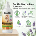 Dog Shampoo & Dog Detangler Spray, Tearless, Dog Bath Supplies, Mango 16 oz