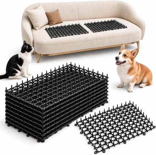Scat Mats for Dogs, 12 Pack Couch Deterrent Spikes, Keep Dogs Off Furniture