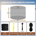 Large Round Bale Hay Net for Horses, 5x5 ft Hay Nets for Horses Slow Feed Knotless, Slow Feeder Hay nets for Horses, Fit