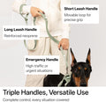 Hands Free Dog Leash Adjustable Versatile Crossbody Waist, Black