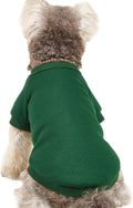 JOUHOI Puppy Sweater for Small Dogs Clothes Warm Winter Cat Clothe Pet Sweatshirt Knitwear Doggie Kitten Clothing, Green, Medium