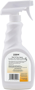 Zodiac Flea & Tick Spray for Dogs, Cats, Puppies & Kittens 16 Fluid Ounces (Pack of 2)