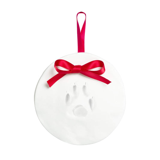 Tiny Ideas Christmas Paw Print Ornament Kit, DIY No Bake No Mess Holiday Keepsake, Dog or Cat Christmas Ornament, Pet Memorial Keepsake