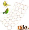 Rat Climbing Rope Net, Hanging Bird Swing for Cage Accessory, Ladder Bridge Ladder Rope Bridge Hanging Hammock for Parro