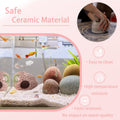 Pink Aquarium Decor Ceramic Cute Strawberry Betta Fish Tank Cave