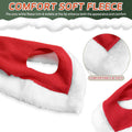 Santa Hat for Horse Equestrian Christmas Holiday Fleece Cap with Jingle Bell,Pet Costumes Christmas One Ear Slip On