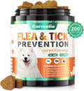 Carmelie Flea and Tick Prevention for Dogs Chewables, 200 Soft Chews