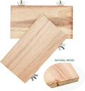 4 PCS Bird Perch Stand Platform Toy, Natural Wood Parrot Perch Stand Stick Play Exercise Gym Bird Cage Accessories Toys 