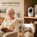 DYPCO Indoor Camera for Home Security, 5G Baby Pet Camera with Phone App, 360° PTZ Indoor Camera for Baby MonitorDog Cam