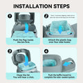 3 Pack Cat Litter Refill Bags for Easy Roll Litter Bin
