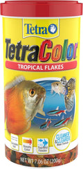 TetraColor Tropical Flakes Color Boosting Fish Food, 7.06 oz