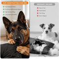 Indestructible Chew Proof Dog Bed for Crate, Chew Proof Dog Bed with Reinforced Corners, Washable Dogs Crate Pad for Agg