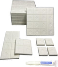 Breakable Coral Frag Tile 4inch 10pcs with Free Aquarium Glue White frag Rack Plugs