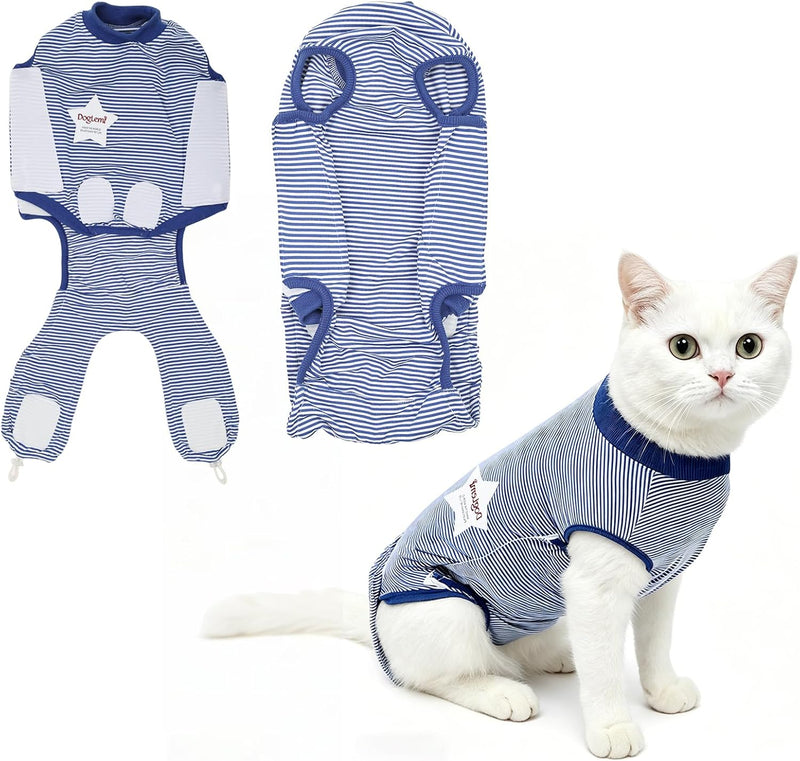 Snugrance Cat Recovery Suit Spay Neuter Onesie After Surgery Female, XS
