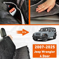 Kistrba Dog Car Seat Cover Compatible with Jeep Wrangler 4 Door 2007-2025, Waterproof Pet Bench Seat Cover for Back Seat, 600D Heavy Duty Scratch Proof Nonslip Truck Seat Covers for Dogs