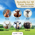 UMAID Himalayan Salt Lick 6 lbs on Rope for Horse, Deer, Goat & Livestock Animals, Salt Lick Deer, Salt Lick for Horses,