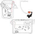 SEAFLO 10 Series Portable Livewell Aerator Kit - 12V, 350 GPH, Adjustable Hosepipe, Submersible, Corrosion-Resistant, Ef