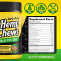 Glucosamine Chondroitin for Dogs - Hip Joint Supplement, Hemp Calming Chews
