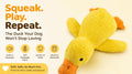 Paw-FECT Piece Plush Calming Duck Dog Toy, with Quacking Sound, Emotional Support Soft Chew Toy, Great for All Breed of 