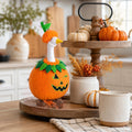 7 Inch Halloween Pumpkin Goose Outfit, Orange Glow in the Dark