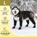 LUCKYPAW Dog Suspender Boots for Large Dogs Waterproof Dog Boots Anti Lost