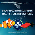 Fritz Maracyn - for Saltwater and Freshwater gram-Positive Relief from Bacterial gil, Popeye, More - Easy dose Packets, 