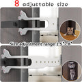 Elilier Cat Door Latch Holder, 8 Adjustable Sizes Flexible Cat Door Stopper