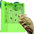Pawfly Bearded Dragon Feeder - Escape-Proof Corner Reptile Food Box, Wall-Mounted with Suction Cups for Insects - Bug Bo