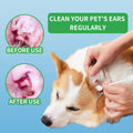 VinTS 120PCS Cotton Dog Ear Cleaning Swabs,Gourd-Shaped Swabs for Dogs&Cats