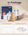 24 Pack Litter Box Liners Compatible with Safe Pets Scoopfree, 37"x16"