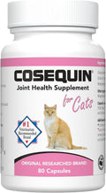 Nutramax Cosequin Joint Health Supplement for Cats - With Glucosamine and Chondroitin, 80 Capsules (Pack of 2)