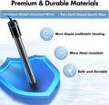 Orlushy Submersible Aquarium Heater, Fish Tank Heater with Free Thermometer for Freshwater and Saltwater Tank