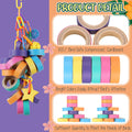 Skyygemm 36 Pcs Parrot Toys Macaw Toys Bulk for Medium Large Birds