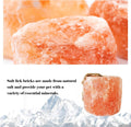 kathson Himalayan Salt Lick Salt Block on Rope for Horse Animals Mineral Salt Licks Natural Pink Licking Salt for Horses