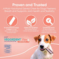 Virbac C.E.T.® VEGGIEDENT® Flex Tartar Control Chews for Dogs - Multifunctional to Support Joint Health, VOHC Approved - Small 11-22lbs