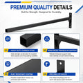 4 Pcs Heavy Duty Saddle Pad Rack, Wall Mounted, Single