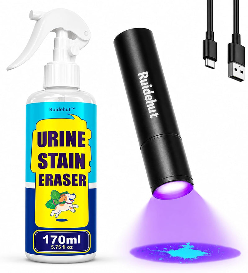 Stain & Odor Remover + Pet Urine Detector Kit, 5.75 fl oz