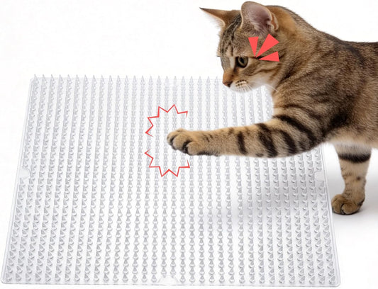 KOKMEYA 24 Pack Scat Mat for Cats - 13 x 16 Inch Cat Deterrent Mat to Keep Cats Out of Yard Permanently, Dog and Cat Spikes Mat with 0.5 Inch Sturdy Design Spike for Cat Pee Deterrent