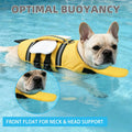 KOOLTAIL Dog Life Jacket, Cute Bee Front Float Dog Life Vest for Swimming Boating, Reflective Pet Lifesaver Swimsuit with Rescue Handle and Chin Float, Super Buoyancy for Puppy Small Medium Dogs, L
