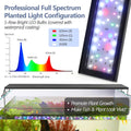 hygger IP68 Waterproof LED Aquarium Light 24/7 Cycle Full Spectrum Fish Tank Light with Timer Adjustable Brightness 12 C