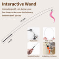 Janbenty Interactive Cat Toys, 8 Assorted Teaser Refills, 3 Indoor Cat Hanging Toy and 1 Interactive Wand Suitable for Indoor Cats