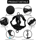 Skmeditec Cat Harness and Leash Set: Upgraded Escape Proof Vest with Lead for Large Cat Small Dog Puppy Walking, Soft Ja