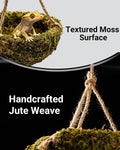 Handmade Crested Gecko Tank Decor – Hanging Shelter for Bearded Dragon Accessories, Reptile Hammock, Hermit Crab, Snake 