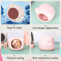 Ceramic Hamster House, Cute Animal Shaped Hamster Cave, Summer Cool Small Animal Hideout Habitat Decor for Dwarf Hamster