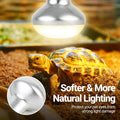 REPTI ZOO 50W Reptile Heat Lamp Bulb,2 Pack Intense Spot Basking Light,UVA Daylight Heating Lamp Bulb for Reptile & Amph