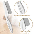 2Pcs Kitten Flea Comb, Fine-Tooth Stainless Steel Bunny Comb