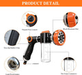 SCHITEC Upgraded Dog Wash Hose Attachment with 100cc Soap Dispenser, 8-in-1 Spray Modes Dog Shampoo Sprayer Nozzle Pet S