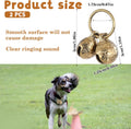 Styquenzer Copper Bell for Dog Collar, 4 PCS Brass Dog Bells Extra Loud Collar Bell for Pet Tracking Anti Lost Training Pets Pendant Accessories Anti Theft Bells for Little Dogs & Cats