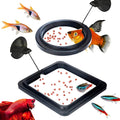 SunGrow 2 Betta Feeding Ring, Prevent Water Turbulence from Washing Food into Filter, Practical Round Floating Food, Sui