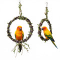2-Pack Bird Woven Vine Swing Toys, Parrot Standing Climbing Perch,Bird Cage Toys for Budgerigar, Parakeet, Conure, Cockatiel, Mynah, Love Birds, Finches and Other Small to Medium Birds